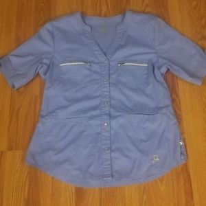 Blue Scrub Top